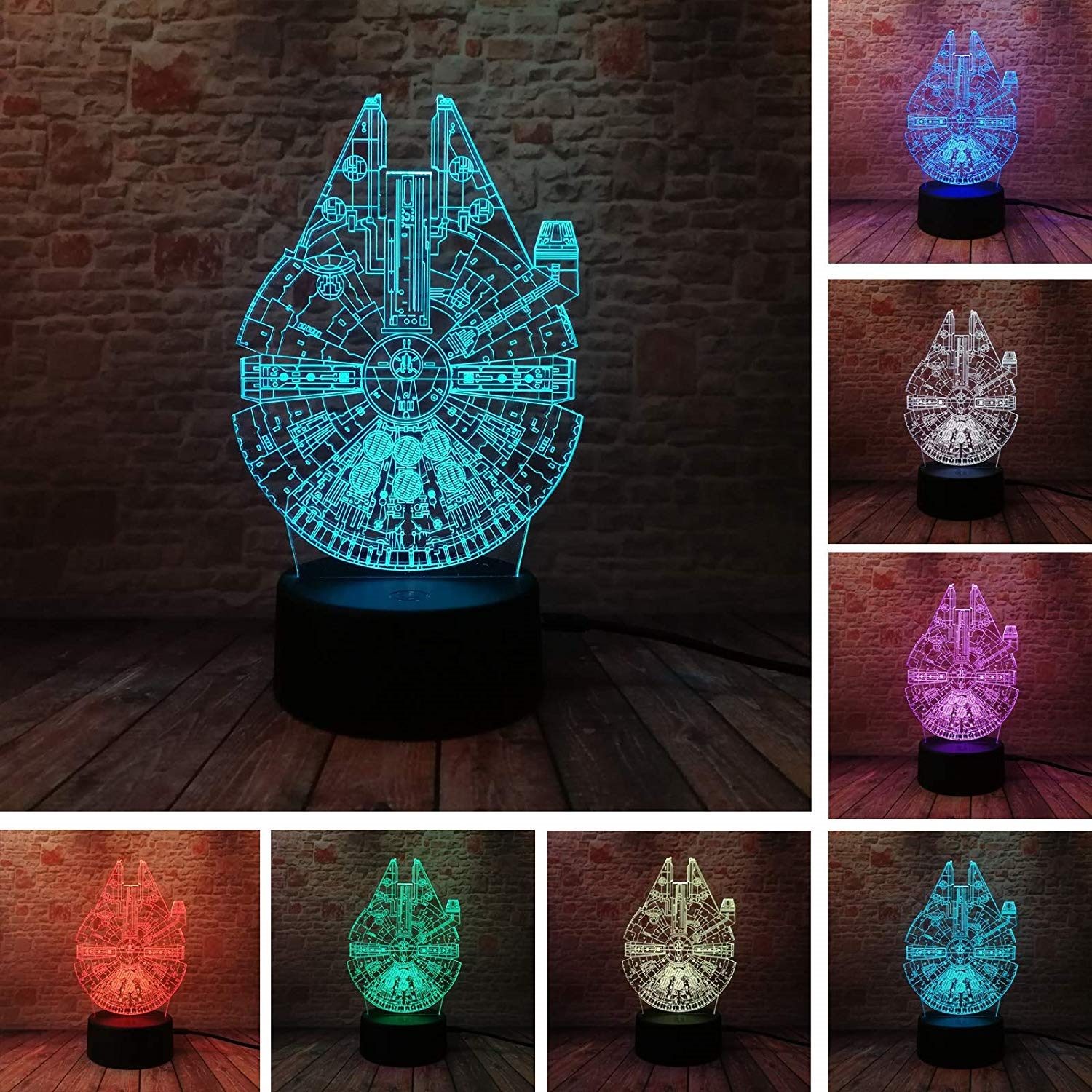 Star Wars 3D Night LED Light, Power By USB, 7 Changeable colors