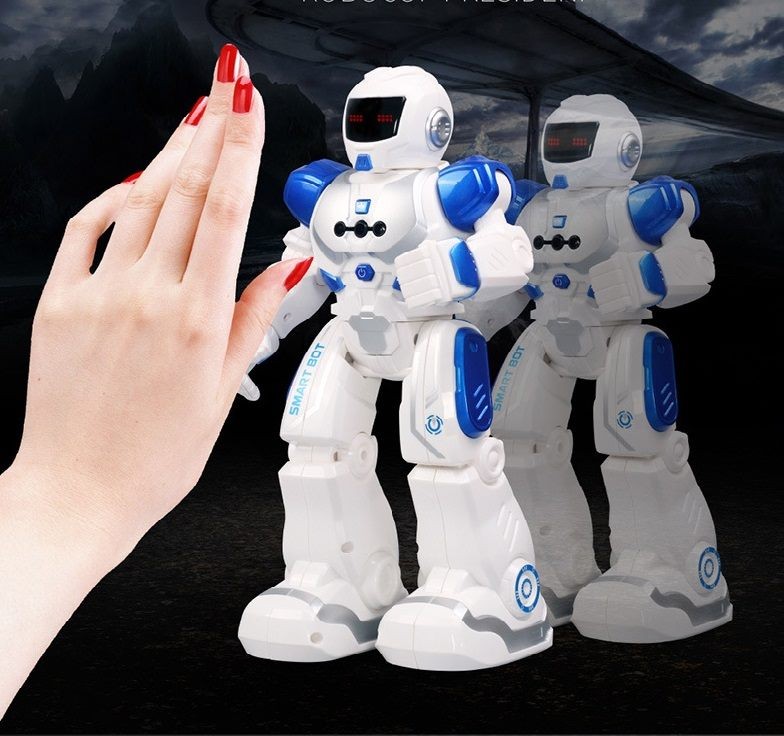 Remote control Robot with Hand sensing, Music, Program and Rechargable.