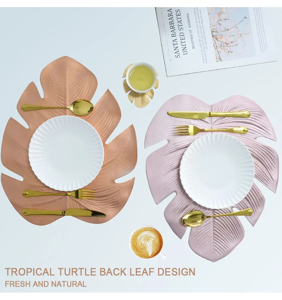 Anti-scalding leaf placemat
