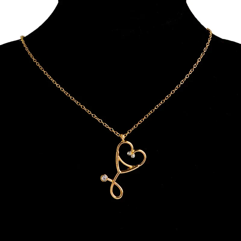 Stethoscope pendant necklace