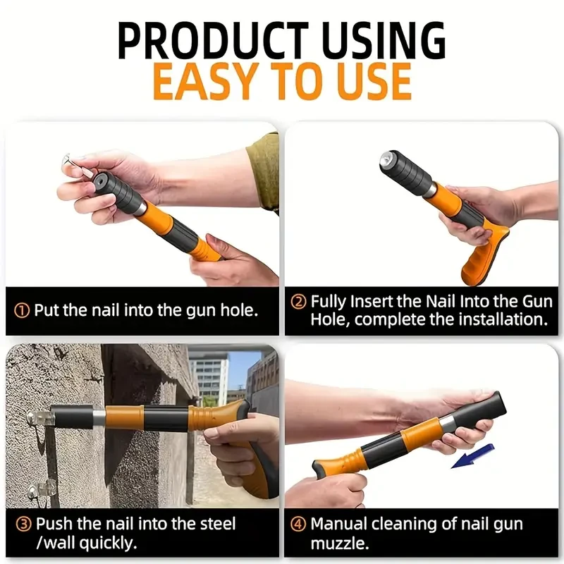 5-Speed Adjustable Mini Steel Staple Gun Kit for Gardening