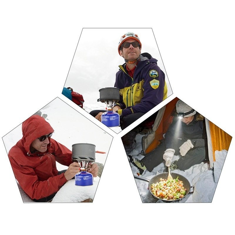 13pcs Camping Stove Set Cookware Picnic Bowl Pot Pan Gas