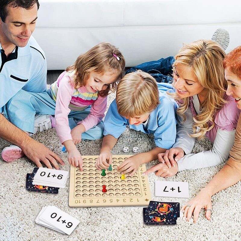 Montessori Wooden Addition Board Game Math Educational Learning
