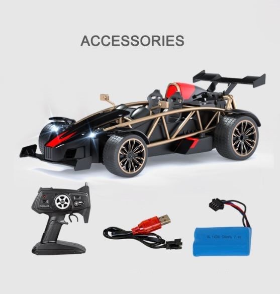 RC Car, RC Die-Cast Spray Racing Car with smoking and light effect.