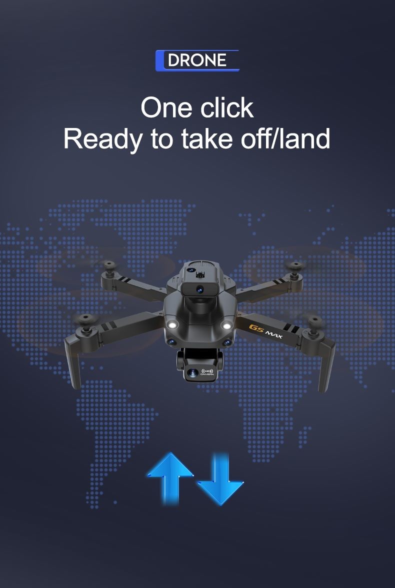 Drone, Foldable 4K Dual Camera Drone with Obstacle avoidance and optical flow