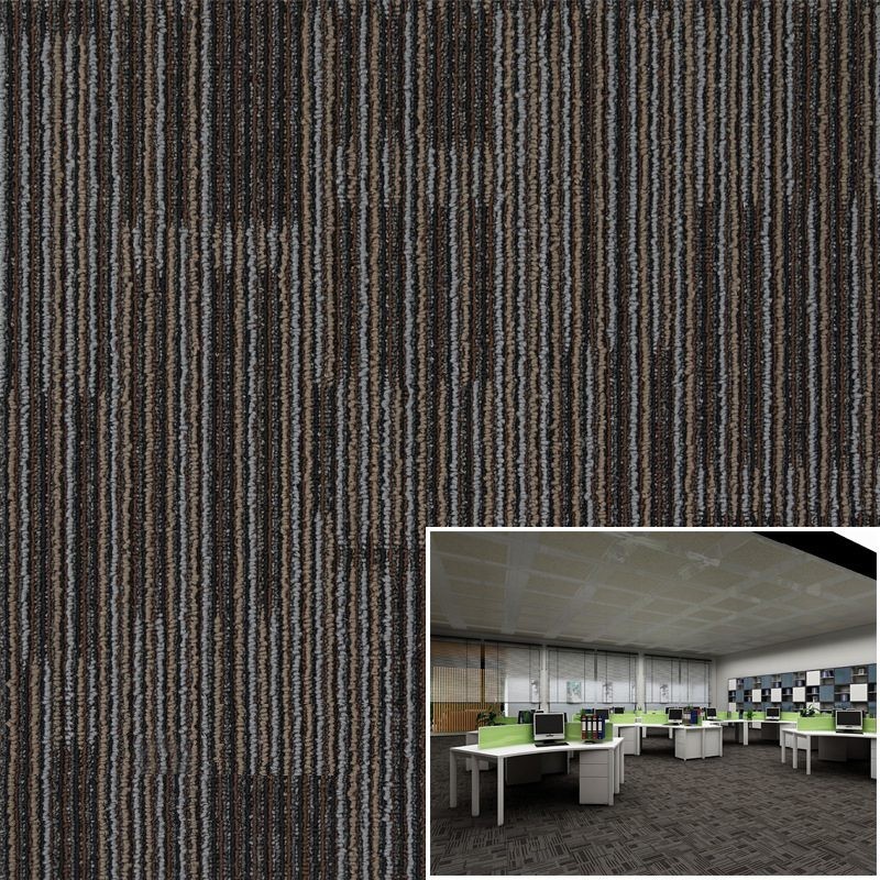 Carpet Tiles Mat Brown Stripe 1KG Per Tile