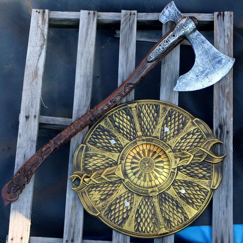 God of War Guardian Shield, Vocation Defender Cosplay Hammer Prop Weapon