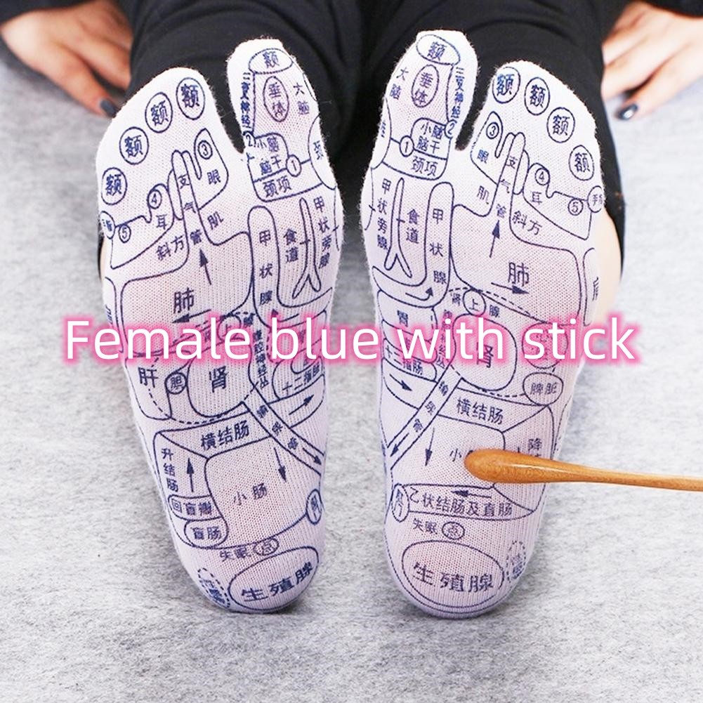 Reflexology Chart Socks with Trigger Point Massage Tool