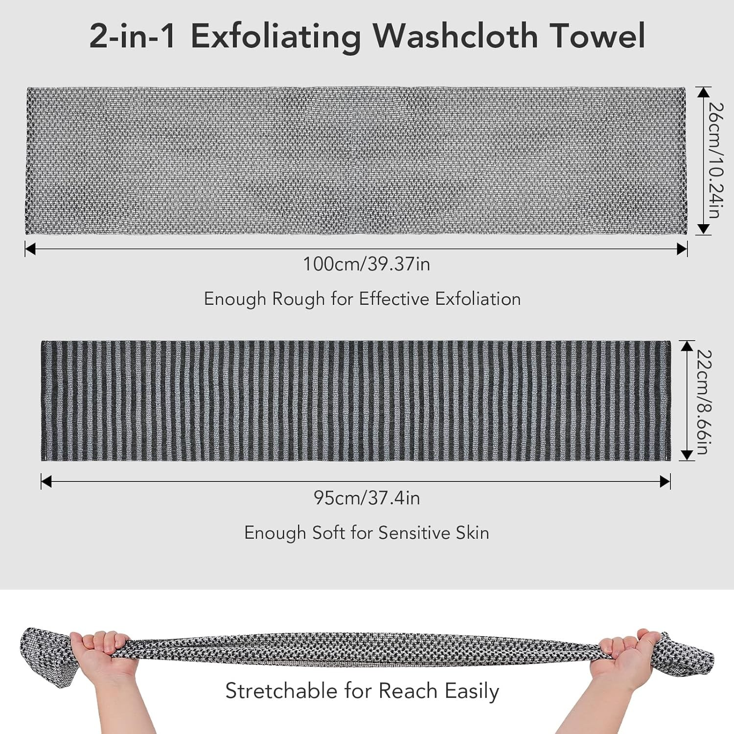 Exfoliating Shower Towel Marigold Yellow