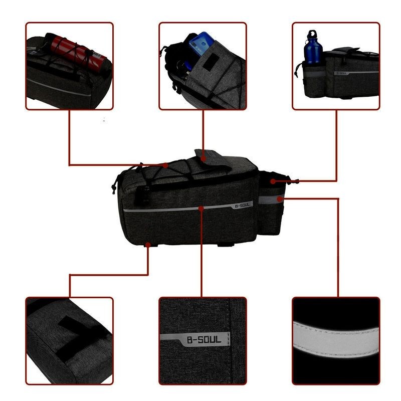 Bicycle Panniers Bag Bike Rear Rack Saddle Bags