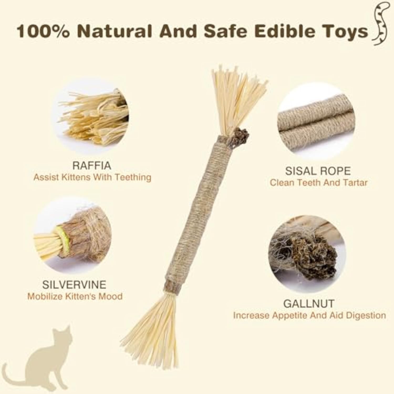 Nylatails Silvervine Dental Sticks