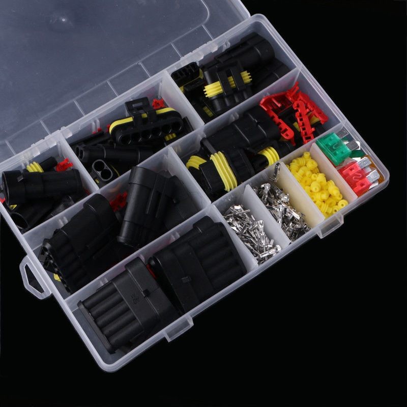 12V Waterproof Car Electrical Wire Connectors Terminals Assortment Kit
