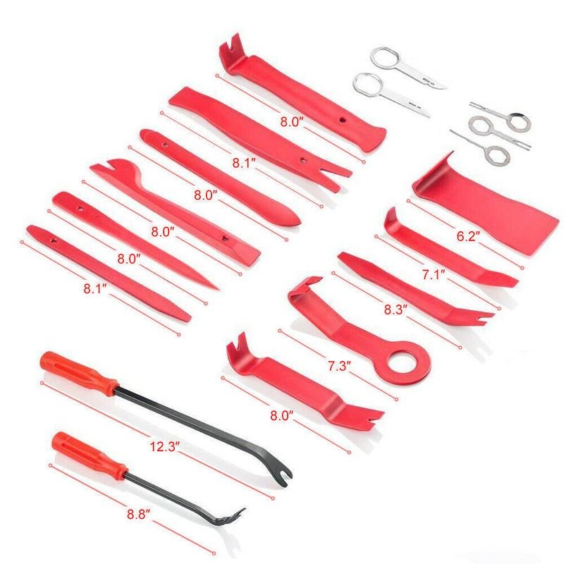 25pcs Car Audio Dash Removal Tools Panel Door Stereo Pry Bar Kit