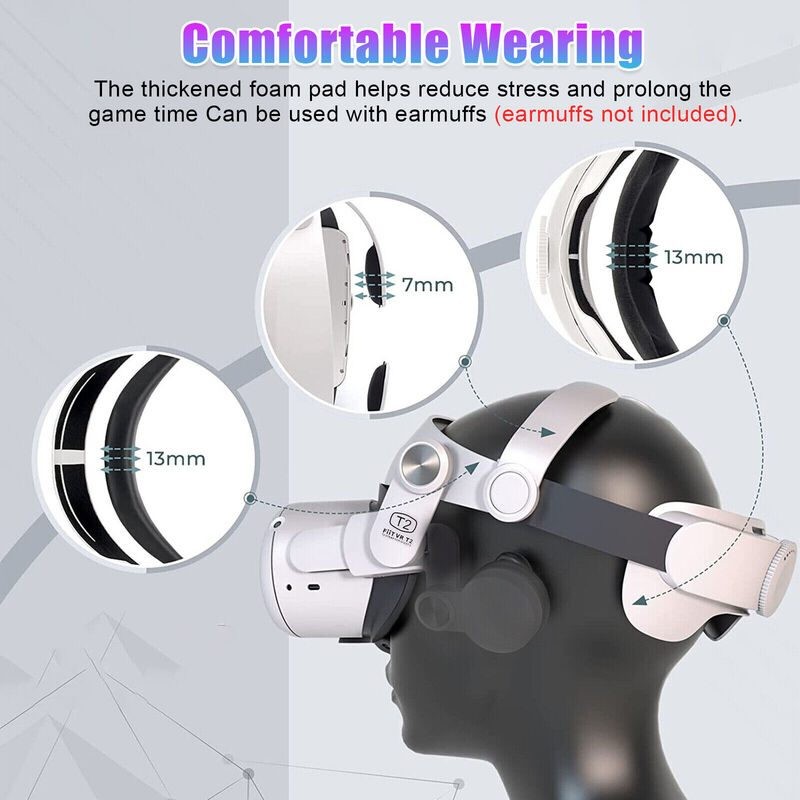 VR Headset Head Strap for Oculus Quest 2