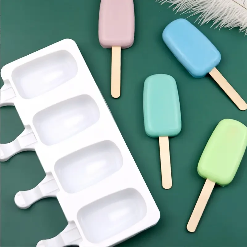 4 Cavity Silicone Ice Cream Molds
