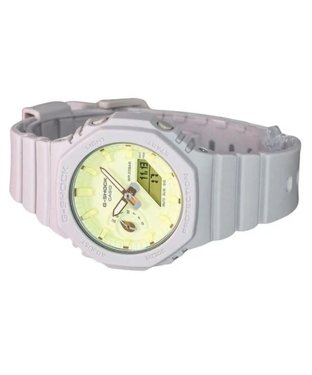 Casio G-Shock Natures Colour Series Analog Digital Yellow Dial Quartz GMA-S2100NC-4A 200M Womens Watch
