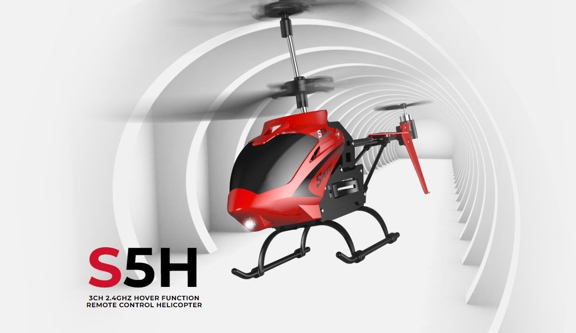 Helicopter, Syma S5H RC Revolt Radio Control Helicopter, Auto Hover, Red