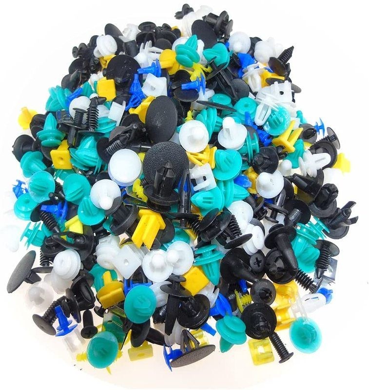500pcs Car Fastener Clip Bumper Fender Trim Plastic Rivet Auto Clips