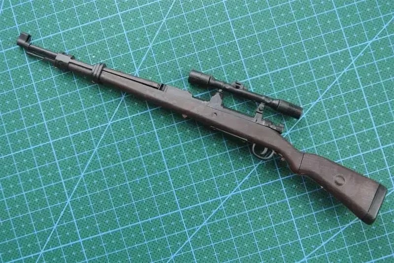 1/6 KAR 98K Mauser Rifle Gun Model Coated Plastic Military Model Accessories for 12
