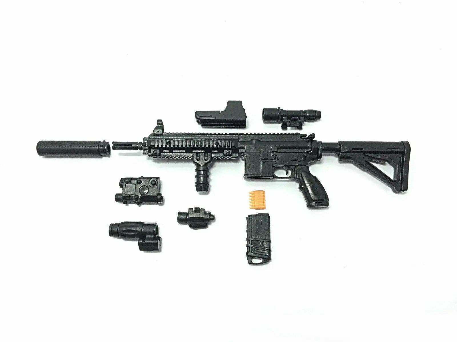 1:6 PUBG M416 HK416 Rifle Assembly Gun Model