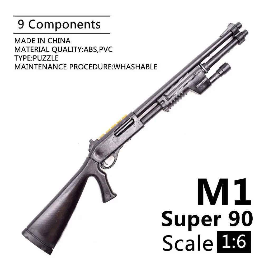 1:6 Weapon Model Benelli M1 Super 90 Shotgun Assembly Model Building Bricks for Action Figures