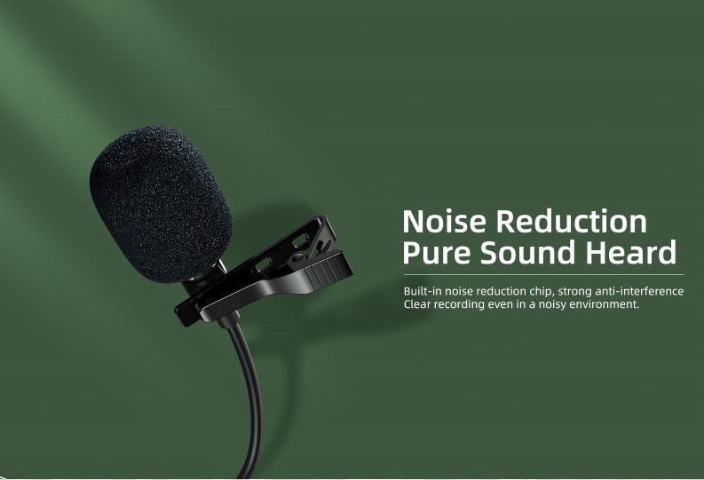 3.5mm Clip Microphone, Noise Reduction MIC, Remax