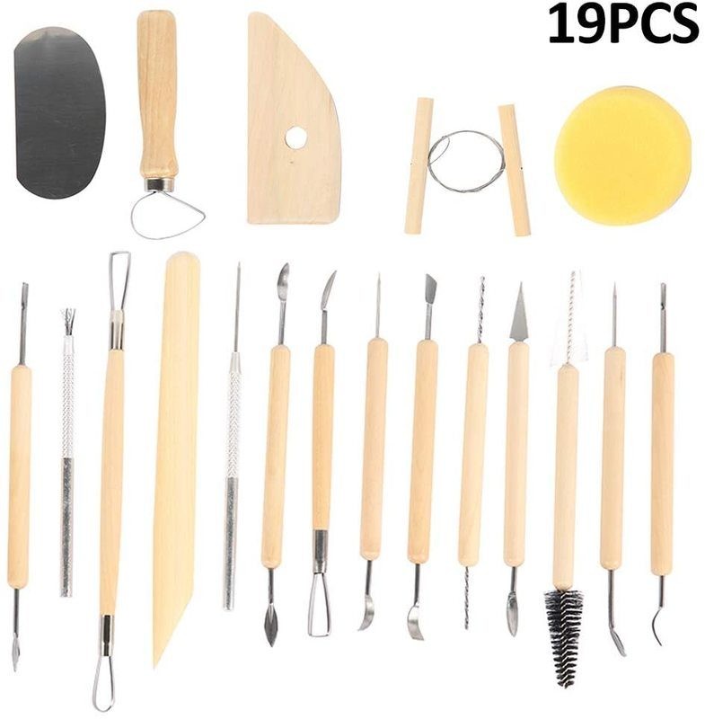 Clay Sculpting Carving Pottery Starter Tool Set