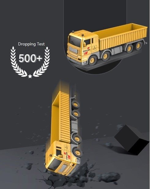Alloy Engineering Cars, Digger, Truck, Total 4.
