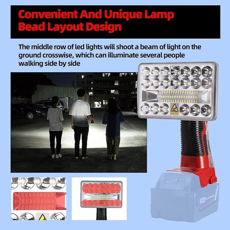 Cordless LED Work Light Power by Milwaukee battery