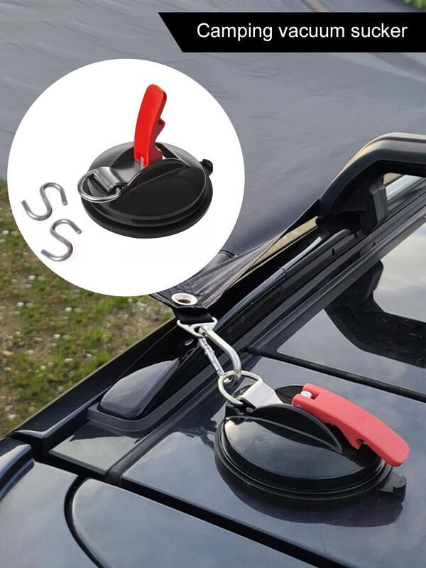 Suction Cup Anchors Camping Tarp Car Side Awning Securing Hooks
