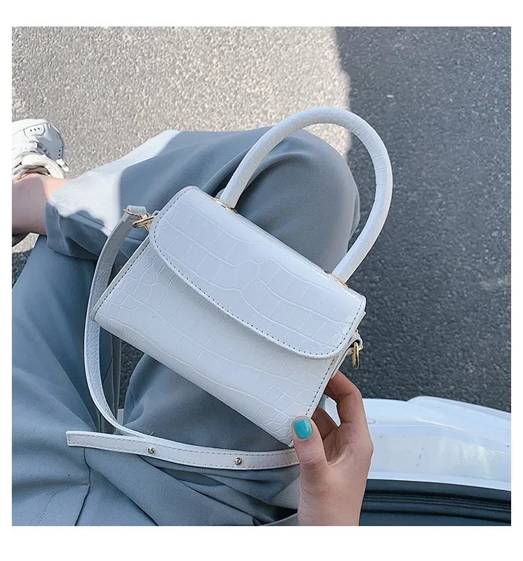Summer Stone Pattern Portable Messenger Small Square Bag