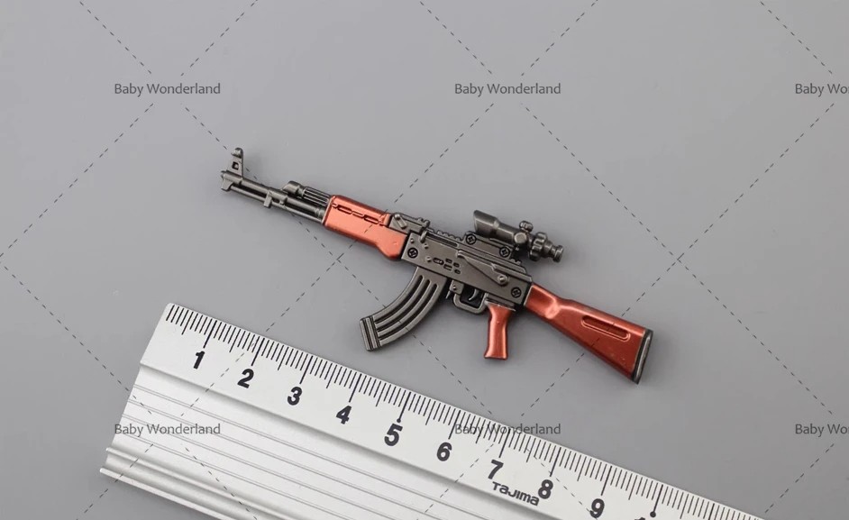 1/12 Ratio AKM Automatic Rifle Soldier Weapon Model