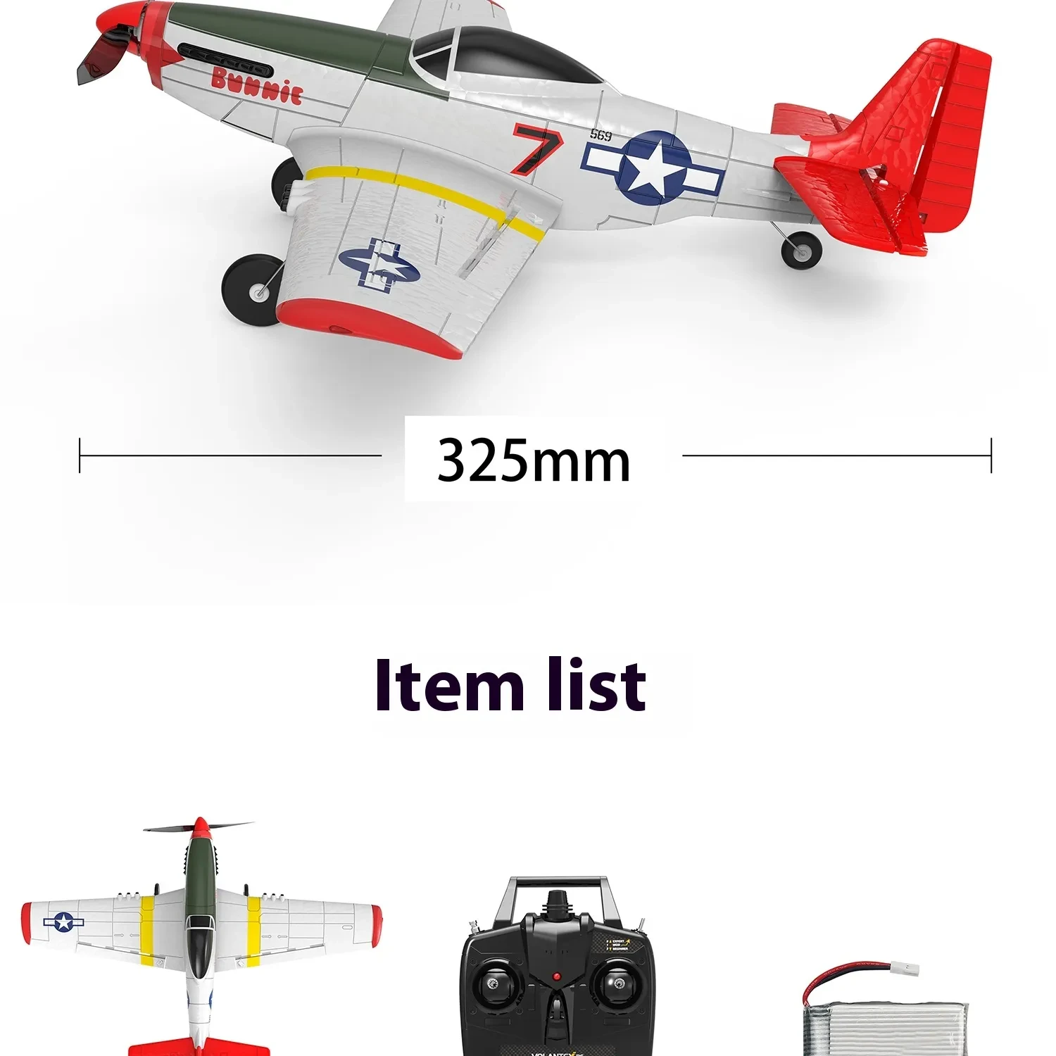 Four-Channel Remote Control Airplane