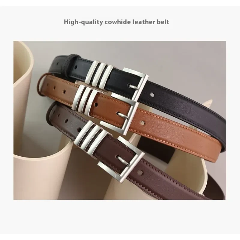 Women's First Layer Cowhide Leather Belt