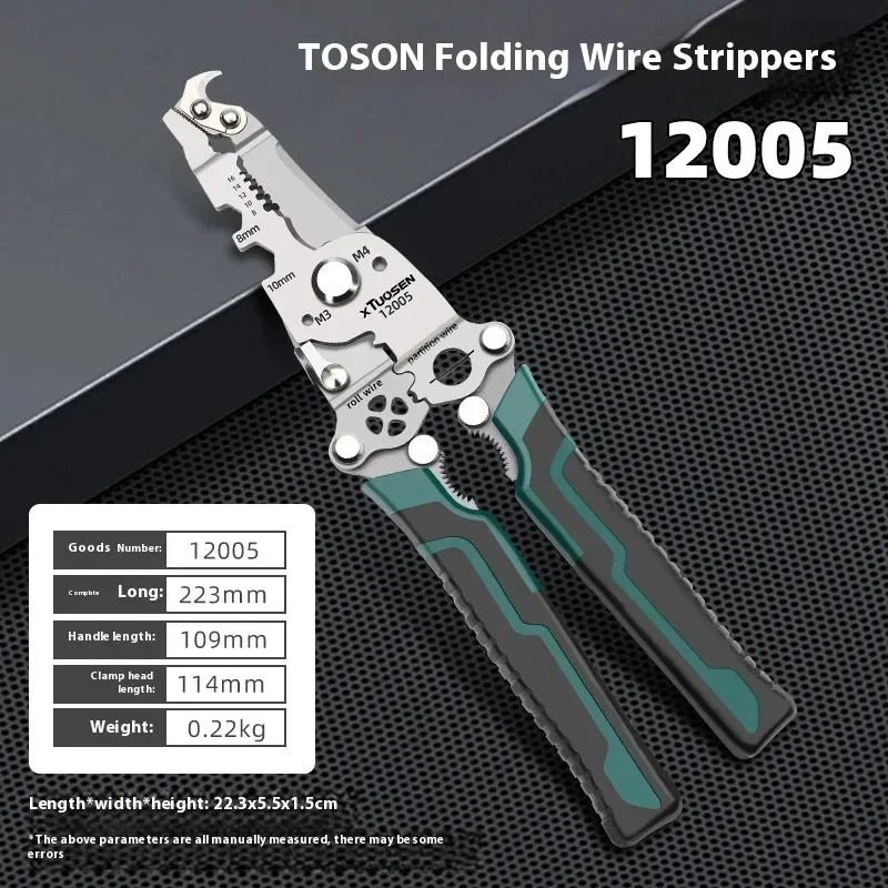 Multi-Functional Foldable Electrician-Specific Wire Cutting Pliers