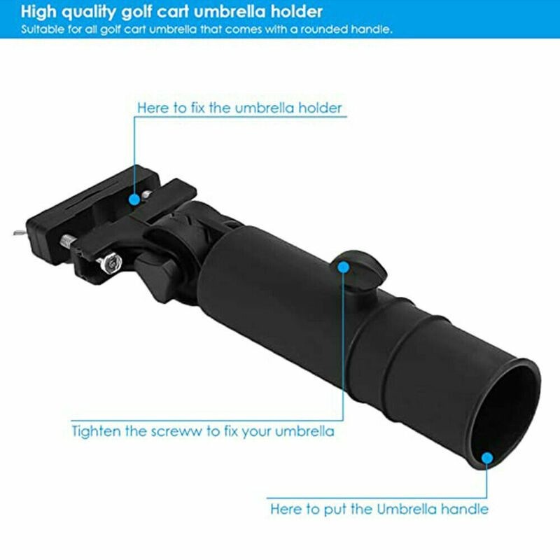 Golf Cart Umbrella Holder Trolley Stand Push Cart Handle