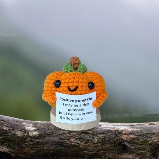 Wansheng Pumpkin Ghost Crocheted Ornaments