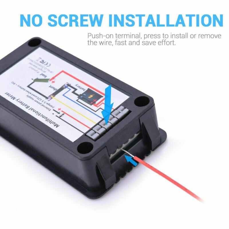 Battery Monitor Current Power Meter 100A Shunt