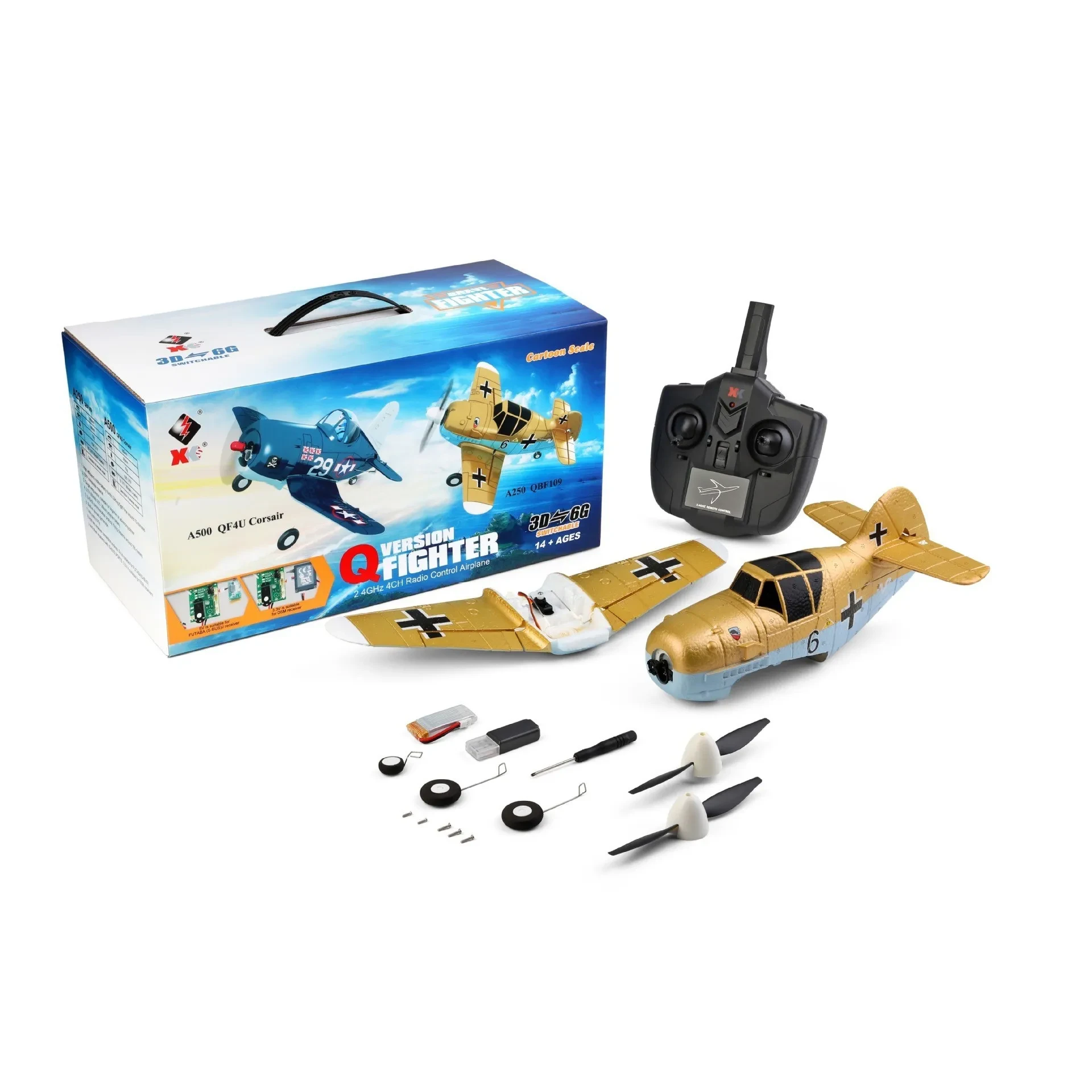 A250 Remote Control Four-channel Aircraft Airplane Model Toy