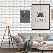 Self Adhesive Wallpaper 3D Wall Tiles 5 Sheets