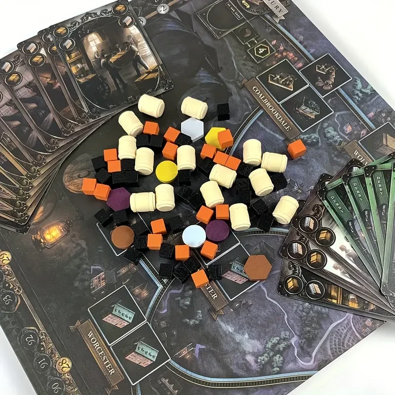 BRASS English Strategy Board Game for Grown Ups - Durable Paper Material