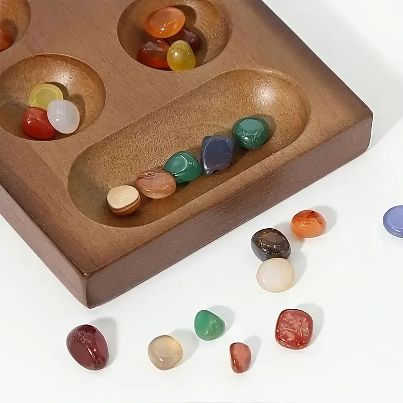 Luxury Foldable Wooden Mancala Board Game Set
