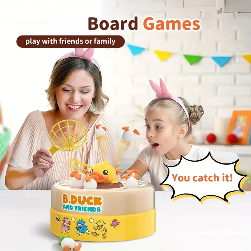 Bounce and Catch Duck Board Games for Kids 4-8, 8-12