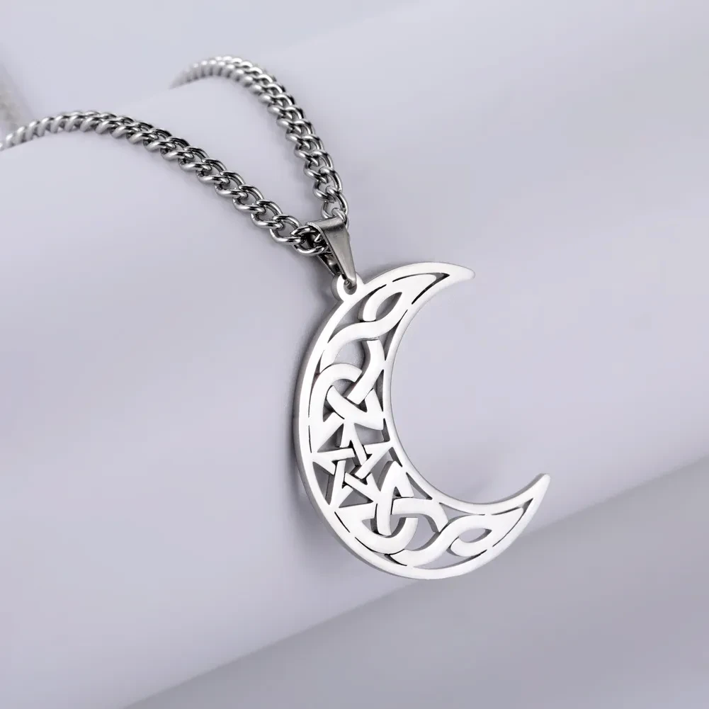 New Moon Pendant Necklace Couple