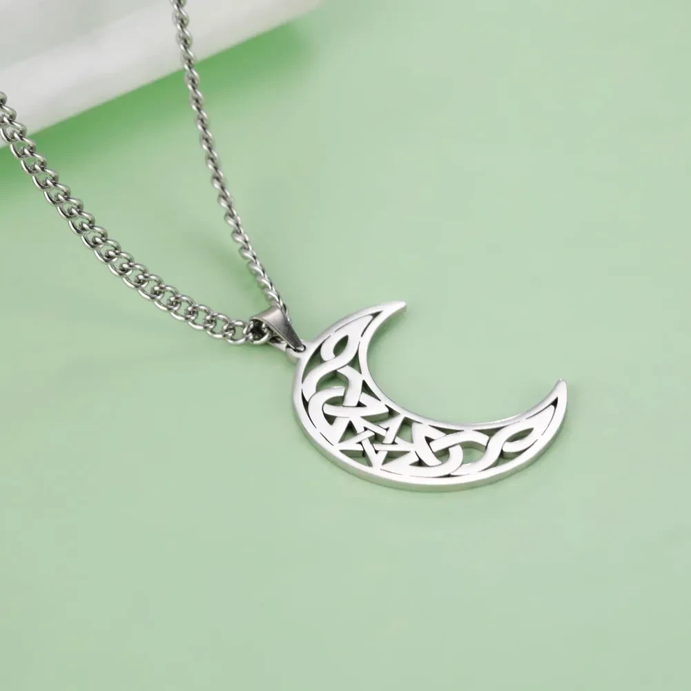 New Moon Pendant Necklace Couple