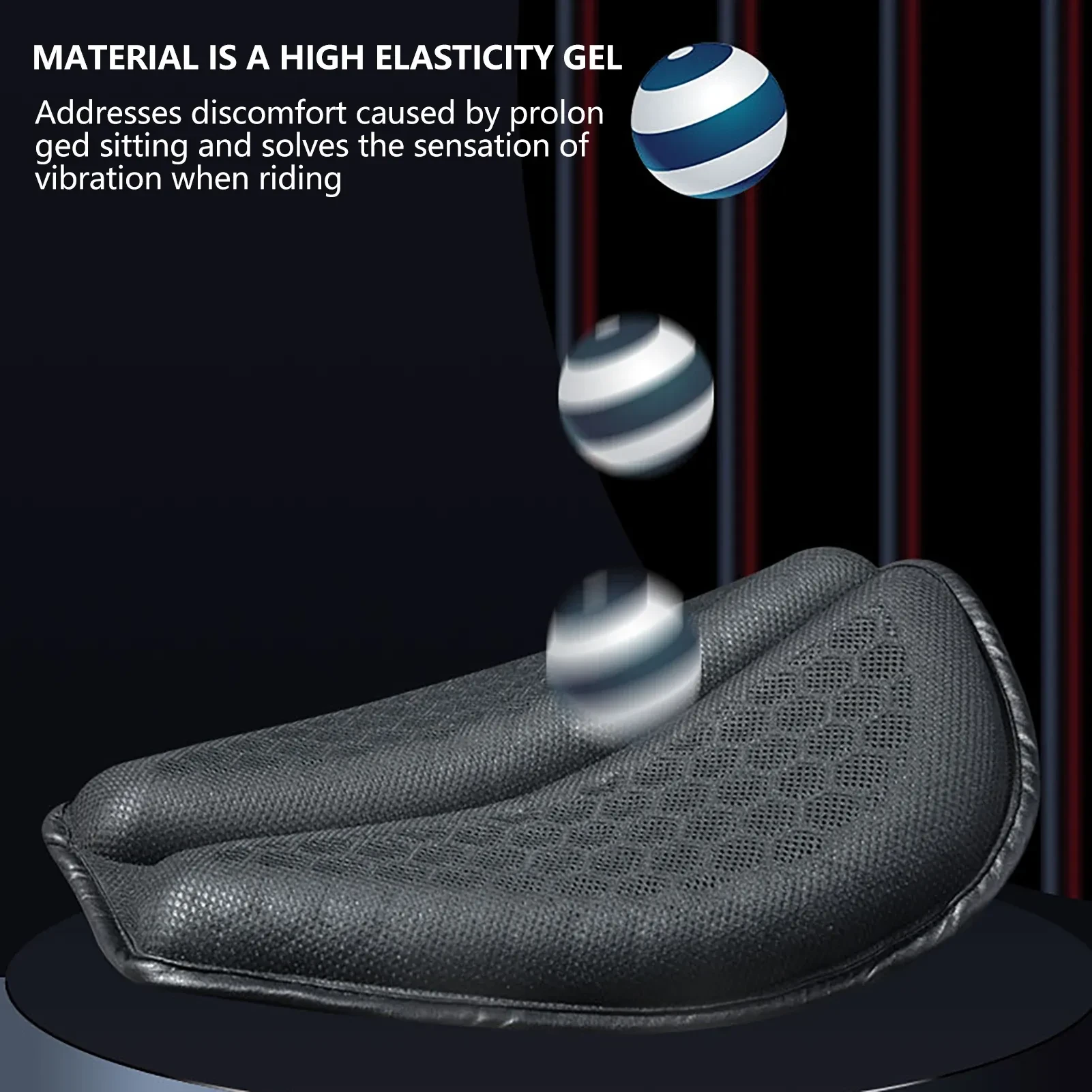 Motorcycle Cushion Shock Absorption Thickened, Sun Proof And Breathable