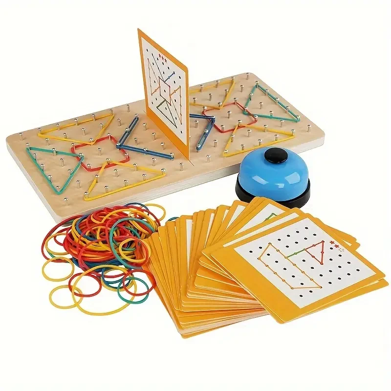 2-Person Wooden Nail Board Game
