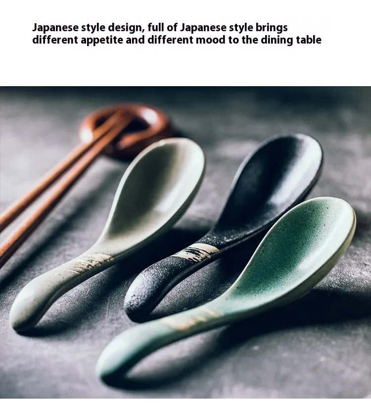 Ceramic Household Restaurant Meal Spoon
