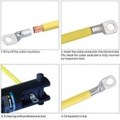 100pcs Wire Cable Lugs Copper Ring Wire Connectors Terminal