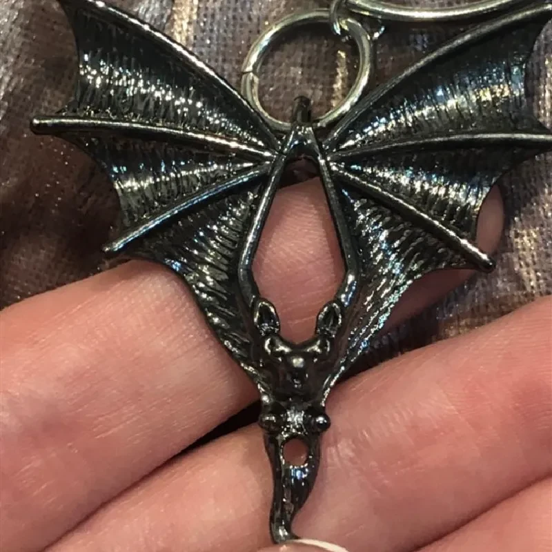 Devil Wings Metal Pendant Necklace